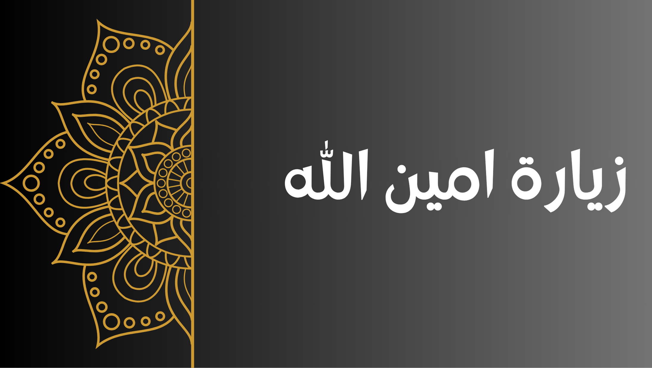 زيارة امين الله